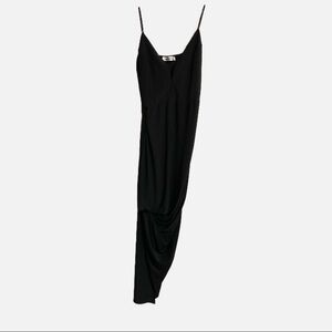 Mystic Strapless Sleeveless Asymmetrical V-Neck Bodice Maxi Summer Dress.